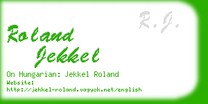 roland jekkel business card